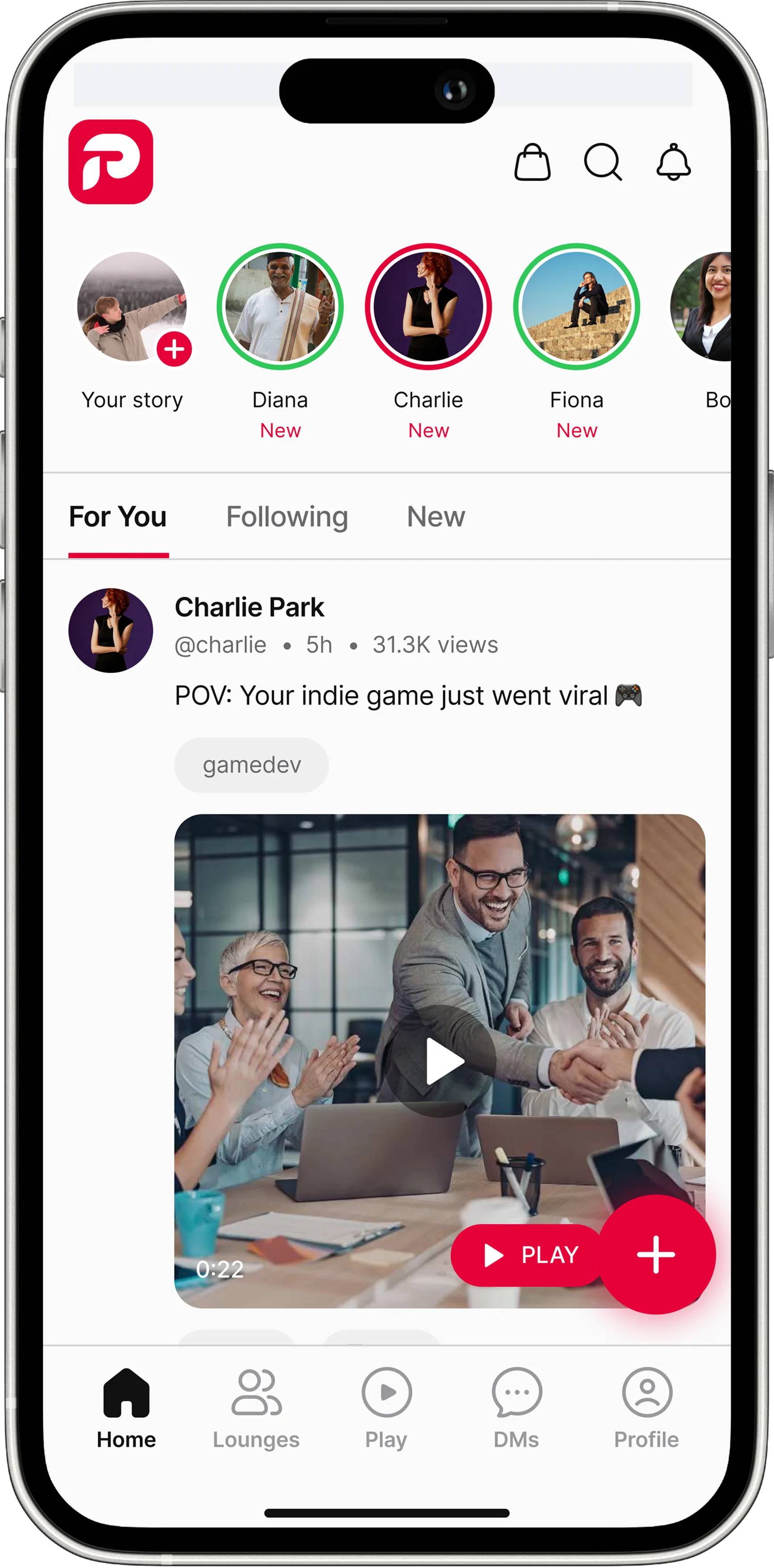 Parler screenshot