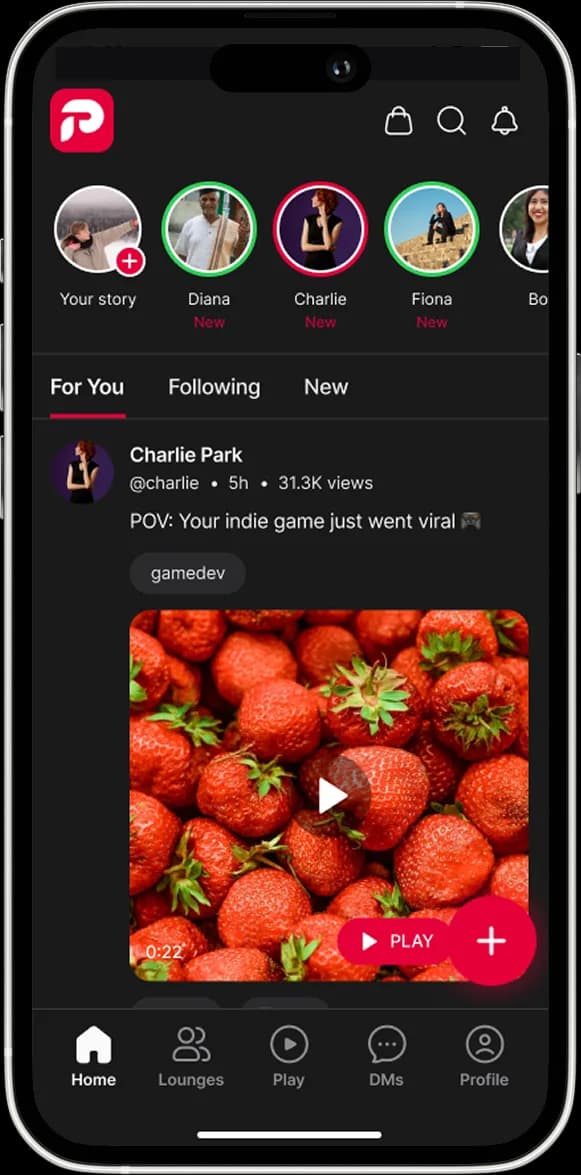 Parler screenshot