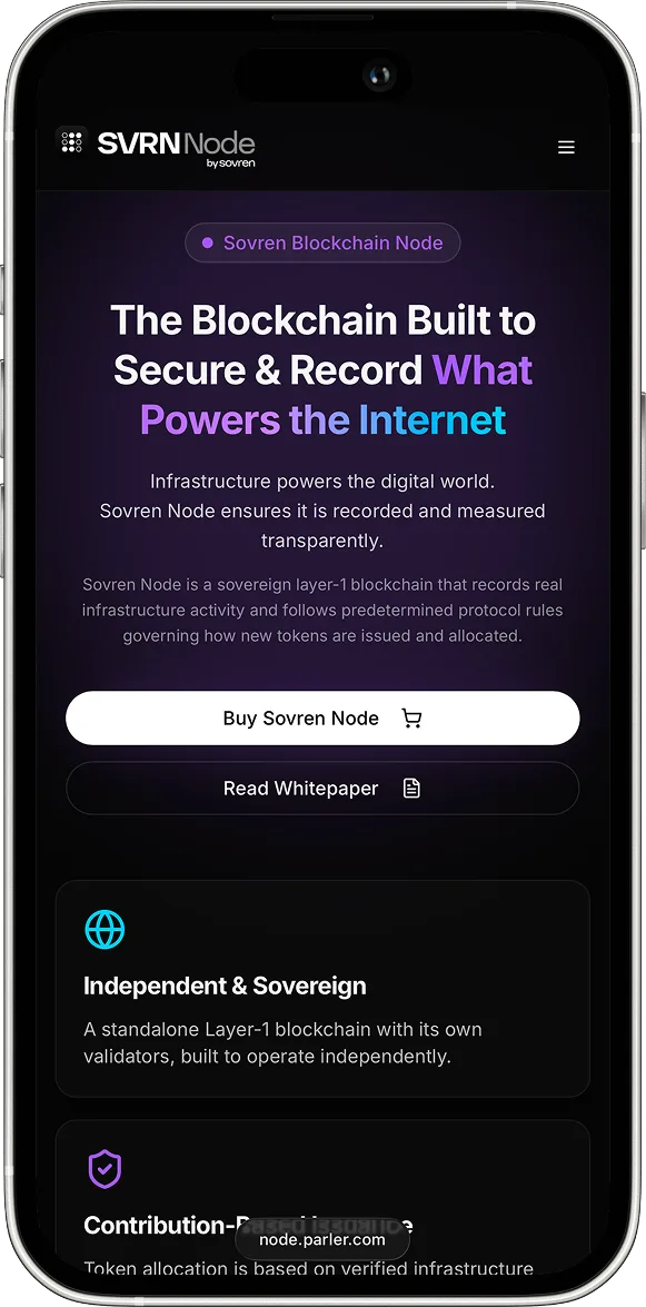 Sovren Network screenshot