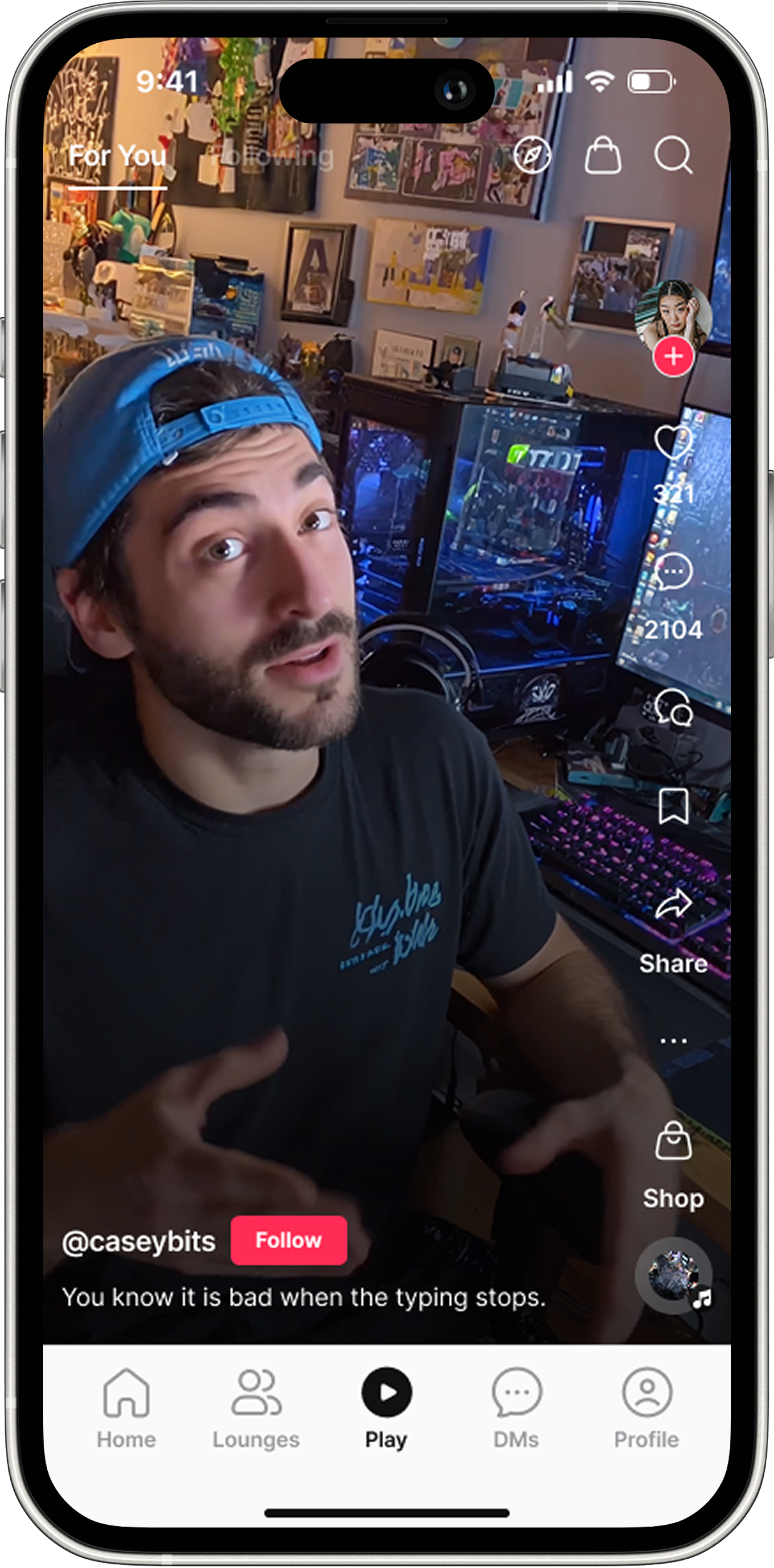 Parler Bursts — short-form video